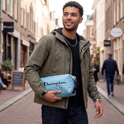 Champion Hanging Dopp Kit, Travel-Sized Polyester Bag, Water-Resistant Blue - style: Cendre Blue