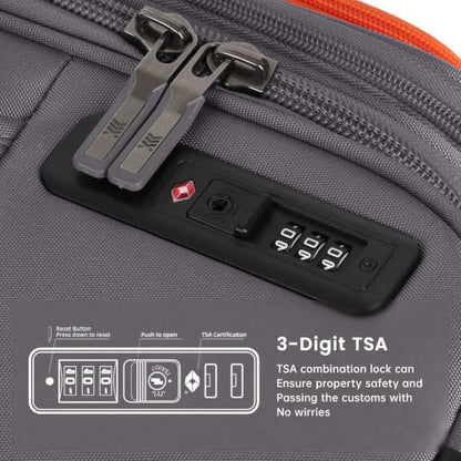 Suitcases w/Wheels 32 inch Luggage,Large Softside Suitcase - color: Grey, size: Checked-Extra Large 32-Inch