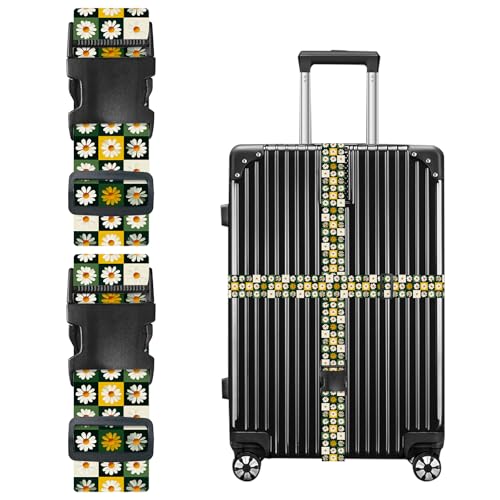 Nuxovilar Luggage Straps Set for Suitcase 1.96x71in Polyester - color: CC01460, size: 1.96"x70.86"