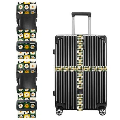 Nuxovilar Luggage Straps Set for Suitcase 1.96x71in Polyester - color: CC01460, size: 1.96"x70.86"