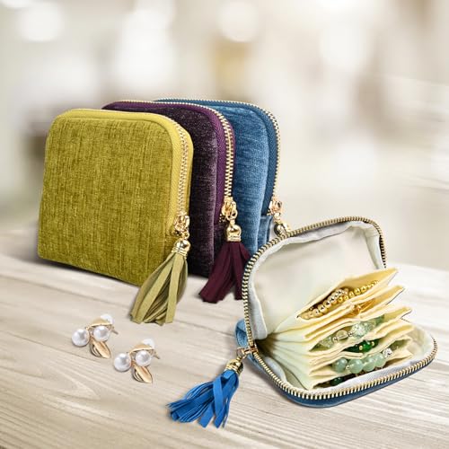 Portable Ring Keychain Holder - Jewelry Holder - color: Avocado Green