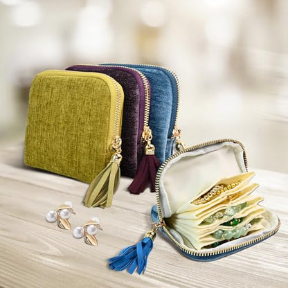 Portable Ring Keychain Holder - Jewelry Holder - color: Elegant Purple