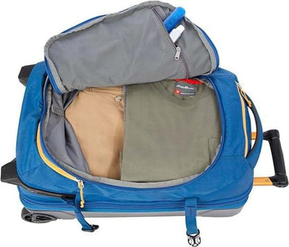 Eddie Bauer Expedition Rolling Duffel Bag with Wheels - True Blue, 22" - color: True Blue, size: 22" (Carry-On)