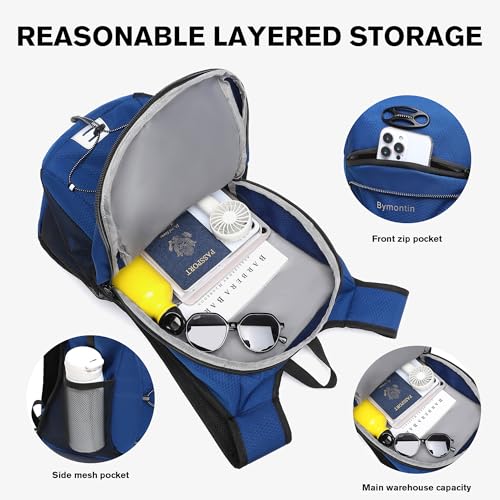 Ultra-Light Soft Hiking Daypack With Cushioned Breathable Back Panel | Sports Backpack, 20L, Blue - color: Blue, size: 20L
