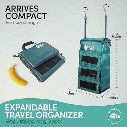 Pack Gear Hanging Carry-On Closet Organizer, Mesh Green - color: Mesh Green