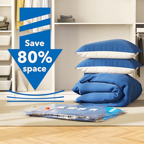 MEIQIHOME Vacuum Storage Bags, Space Saver Sealer Bags,Vacuum seal bags for clothing, Pillows, Comforters, Blankets, Bedding,Travel,20 COMBO - size: 20 Combo