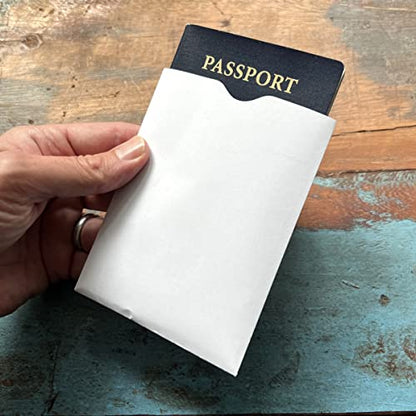 Specialist ID RFID Passport Protector Sleeve with 13.56 mhz Signal Blocking Protection - USA Made - Secure Anti Theft Passport Cover Shield for Passport Books Great for Travel