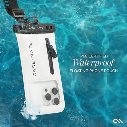 Case-Mate IP68 Waterproof Large Phone Pouch - Sand Dollar - color: Sand Dollar w/ Zip Pocket
