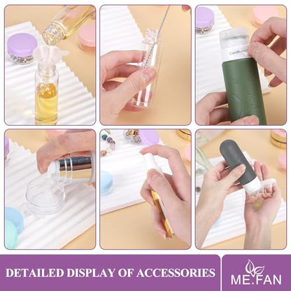 ME.FAN 18 Pack Travel Bottles for Toiletries, TSA Approved, Desert Sage - color: Desert Sage