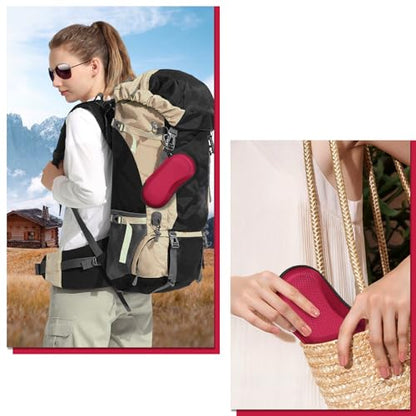 FINTIE Sunglasses Case, Hard EVA Shell Shockproof Sport Glasses Case - color: Red