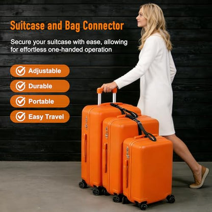 Luggage Connector Straps 2 Pack, Luggage Strap for Suitcases - size: Small