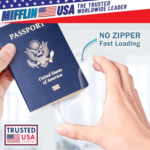 4x6 XXL Passport, ID, Name Card Holders - Vertical, Zipperless, 100 PK - size: 100