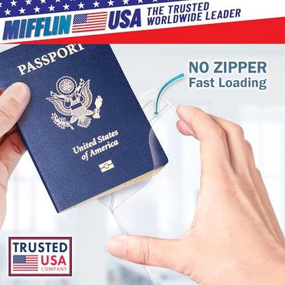 4x6 XXL Passport, ID, Name Card Holders - Vertical, Zipperless, 100 PK - size: 100