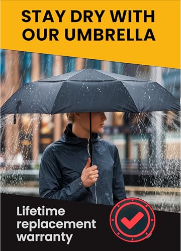 Raintrend Windproof Travel Umbrellas for Rain Automatic +10% Bigger Canopy Strong Frame Compact Folding Portable Umbrella for Women Men Backpack Purse - color: F Pink