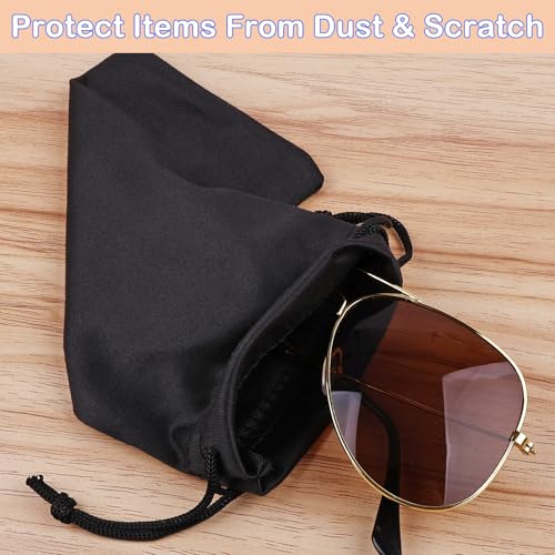 Hoiny 6 Pcs Premium Microfiber Sunglasses Pouch Bag, Glasses Case Soft - color: Multi Color