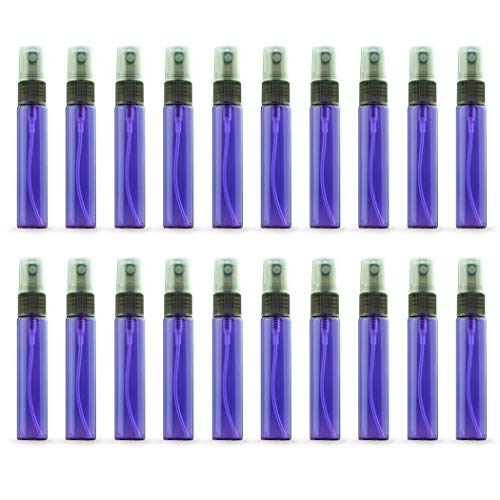 20 Pack 10ml Glass Perfume Spray Bottle, 10ML Purple Spray bottles - color: Purple