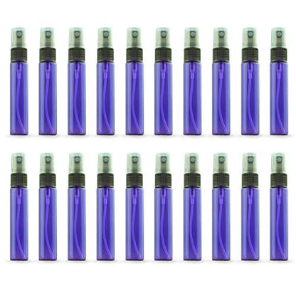 20 Pack 10ml Glass Perfume Spray Bottle, 10ML Purple Spray bottles - color: Purple