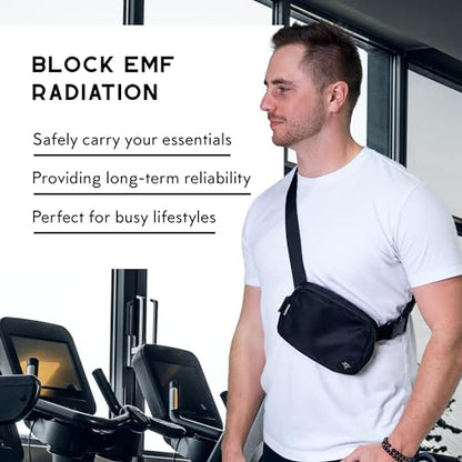 RFID Blocker Bag, Zipper Fanny Pack Nylon, Faraday Bags for Unisex, Disney Traveling Bag with Adjustable Strap