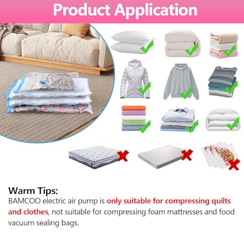 Travel Electric Vacuum Pump for Vacuum Storage & Seal Bags, Pink - color: Pink
