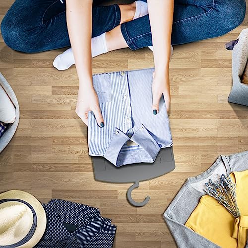 BoxLegend Shirt Folder Board 14.1x 8.67x0.14 Inches Non-Foldable with Hook | Laundry Folder, Clothes Folding Board, Hanging - color: Gray, size: Small