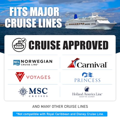 Cruise On Non Surge Cruise Approved Power Strip, Essentials [2 USB, 3 AC] - color: [2 USB, 3 AC]
