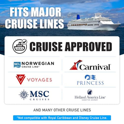 Cruise On Non Surge Cruise Approved Power Strip, Essentials [2 USB, 3 AC] - color: [2 USB, 3 AC]