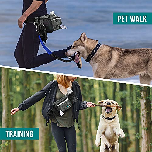 PetAmi Dog Fanny Pack, Treat Pouch for Dog Walking Training, Dark Gray - color: Charcoal