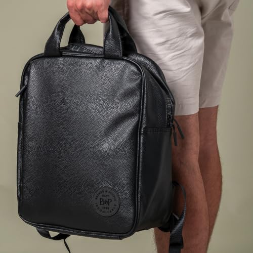 Laptop Backpack with Padded Sleeve for Travel Technical Fabric PU 14L Black - color: Black
