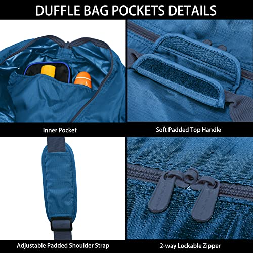 iFARADAY 105L Extra Large Duffel Bag lightweight, 32.5 inch, Royal Blue - color: Royal Blue