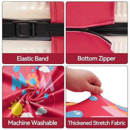 4 Pieces Luggage Covers For Suitcase Tsa Approved, 20" 24" 28" 32'' Elastic Suitcase Cover Protector, Anti-Scratch Travel Suitcase Cover Fits 19-32 Inch Luggage (Four-person Family, S/M/L/XL) - color: Four-person Family-20/24/28/32 inches