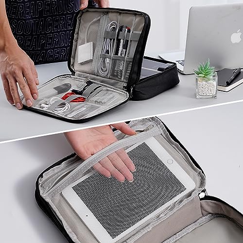 OrgaWise Electronics Travel Organizer, Three-Layer Tech Case - color: Three layer-Black