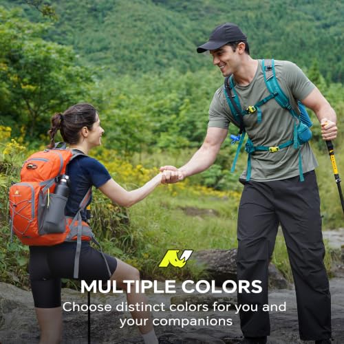 N NEVO RHINO Hydration Backpack, 18L Hiking Backpack with 3L Water Bladder - color: Orange