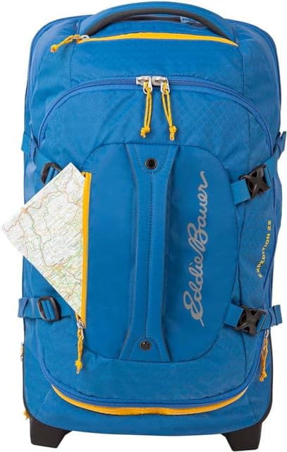 Eddie Bauer Expedition Rolling Duffel Bag with Wheels - True Blue, 22" - color: True Blue, size: 22" (Carry-On)