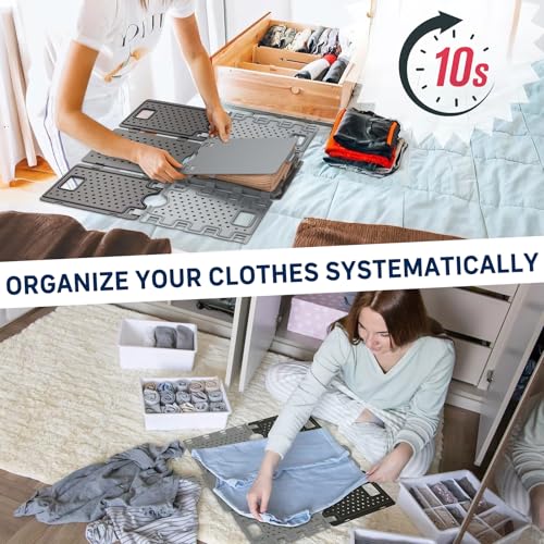 BoxLegend Shirt Folder Board for Clothes Storage, Closet Organizers - color: Black