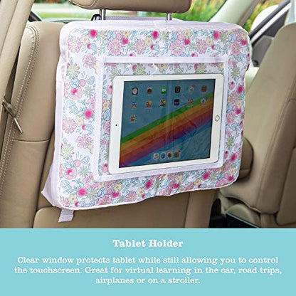 J.L. Childress Disney Baby 3-in-1 Kids Travel Tray & Tablet Holder-Car Seat Lap Tray Desk for Toddlers,Road Trip Essentials,Car Seat Activity Table,Travel Accessories-Disney Princess (Pack of 4) - color: Pink