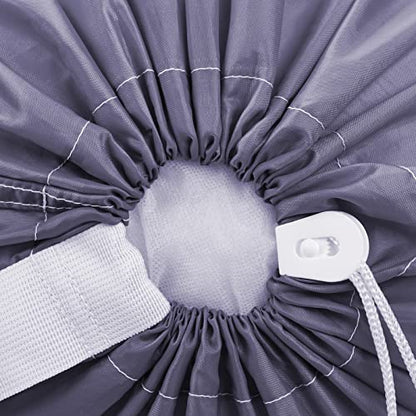 HOMEST XL Laundry Bag with Strap, Clothes Organizer for Dorm & Travel - color: (1 pack) Grey