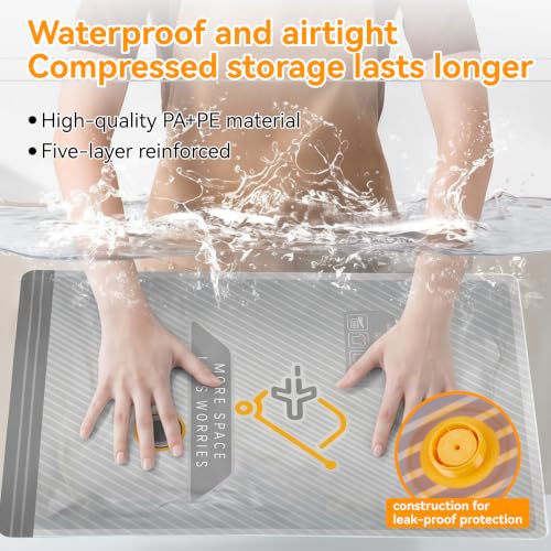 25-Pack Vacuum Bags for Travel with Wireless Rechargeable Pump | Carry-on Size Compression Packing Bags for Luggage & Suitcase, Space Saver for Clothes & Home Seasonal Storage, 3S Vacuum - size: 25 combo set