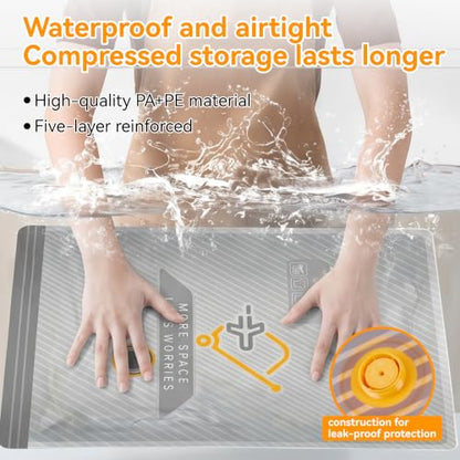 25-Pack Vacuum Bags for Travel with Wireless Rechargeable Pump | Carry-on Size Compression Packing Bags for Luggage & Suitcase, Space Saver for Clothes & Home Seasonal Storage, 3S Vacuum - size: 25 combo set