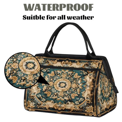 Carpet Pattern Weekender Overnight Bag for Women Travel Gym Sport - color: D 011