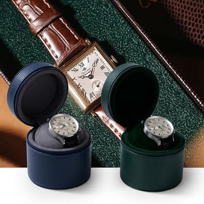 Oirlv Single Watch Travel Case Brown - color: Brown