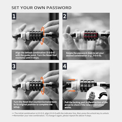 Combination Lock Outdoor Carabiner Heavy Duty D Ring, Large Locking Carabiner Clip, Motorcycle Helmet Lock with 4.5 ft Retractable Cable, for Hiking, Backpack, Travel Luggage Anti Theft - color: Black, style: D Ring