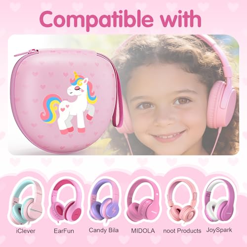 Kids Headphones Case for Folding Headphone, Dinosaur Green(Case Only) - color: Dinosaur Green