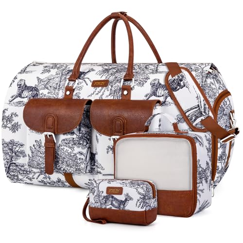 Garment Bag for Travel Convertible Carry on Travel Duffel Bag for Men Women - color: Multicolor