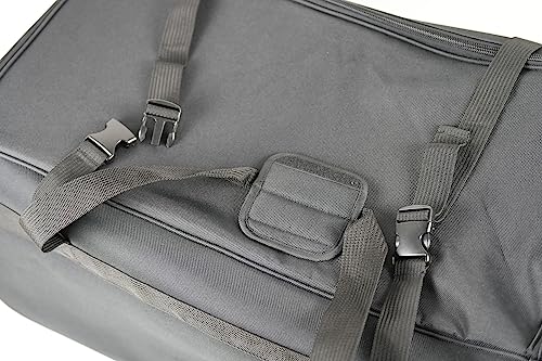 AMARO 36 Inch Rolling Duffle Bag with Wheels, Extra Large Heavy Duty Travel Duffel Luggage with Telescopic Handle, Multiple Pockets, Collapsible Storage, Black/Grey - size: X-Large