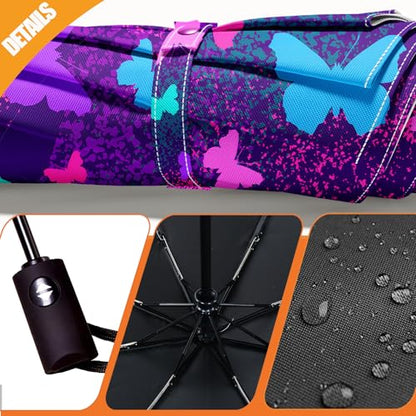 Folding Umbrella, Automatic Small Compact, Sun & Rain - color: MT60