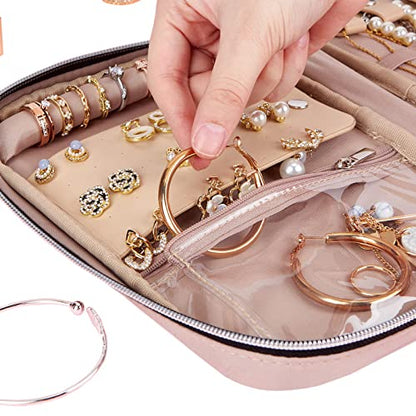 BELALIFE Travel Jewelry Organizer - color: Pink