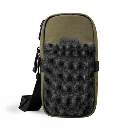 ALPAKA Modular Shoulder Pocket Small Phone Purse Crossbody Bag - color: Green-max