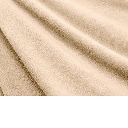 PAVILIA Blanket with Sleeves for Adult Women Men, Soft Warm Wearable Blanket Fleece Wrap Throw, Robe Blanket Gift - color: Latte