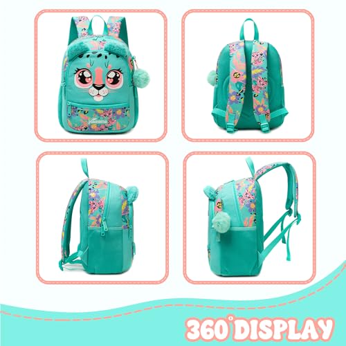 Kids Carry On Luggage with Wheels Softside Kids Suitcase for Girls Airline Approved & Girls Multi-function Carry Bag 4pcs Set - color: Lvbaozi