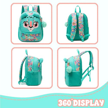 Kids Carry On Luggage with Wheels Softside Kids Suitcase for Girls Airline Approved & Girls Multi-function Carry Bag 4pcs Set - color: Lvbaozi